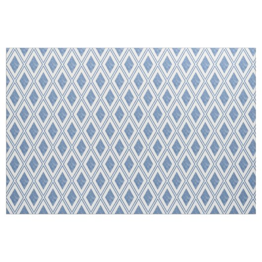 Indigo Blue Diamond Pattern Stof (Fat Quarter)