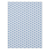 Indigo Blue Diamond Pattern Tafelkleed (Voorkant)