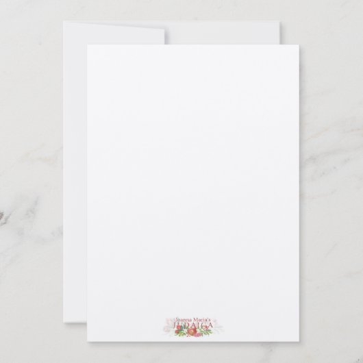 Indigo-Blue Dreidel voor Hanukkah met de letter He (Achterkant)