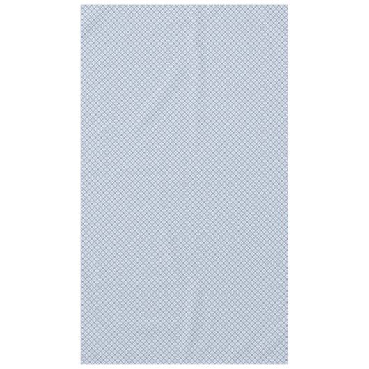Indigo Blue en White Preppy Check Tablecloth Tafelkleed (Voorkant)