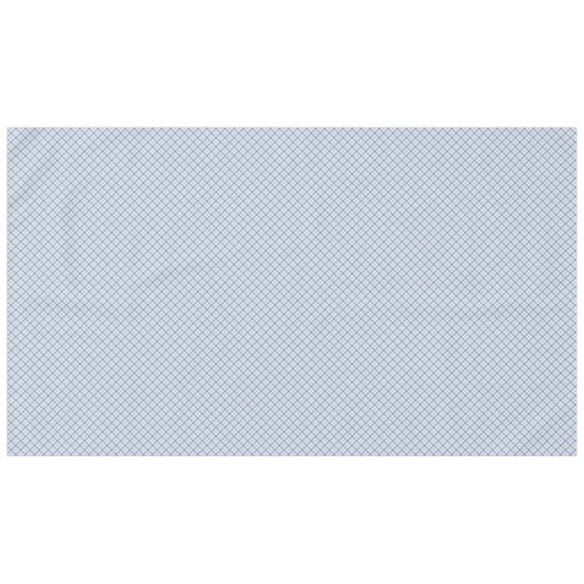 Indigo Blue en White Preppy Check Tablecloth Tafelkleed (Voorkant (Horizontaal))