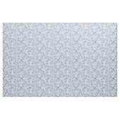 Indigo Blue Ethnic Floral Print Fabric Stof (Fat Quarter)