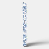 Indigo Blue Ethnic Floral Samsung Note 4 Hoesje (Achterkant / Links)