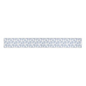  Indigo Blue Etnische Bloemen Grosgrain Ribbon Lint (Voorkant)