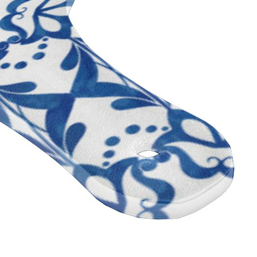 Indigo Blue Floral Azulejo Pattern Portugal Snijplank (Hoek)