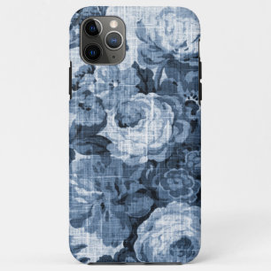 Indigo Blue  Floral Toile Case-Mate iPhone Case