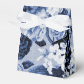 Indigo Blue Floral Toile No.1 Bedankdoosjes (Voorkant Zijde)