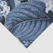 Indigo Blue  Floral Toile No.1 Tissuepapier (Detail)