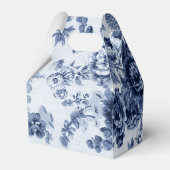 Indigo Blue Floral Toile No.3 Bedankdoosjes (Achterkant)