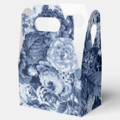 Indigo Blue Floral Toile No.3 Bedankdoosjes (Geopend)