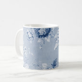 Indigo Blue  Floral Toile No.4 Koffiemok (Voorkant links)