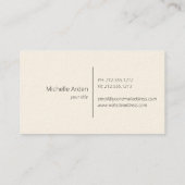 Indigo blue floral vintage bedankt visitekaartje (Achterkant)