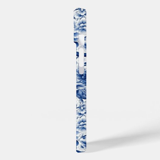 Indigo Blue Flowers Case-Mate iPhone Case (Achterkant / Links)