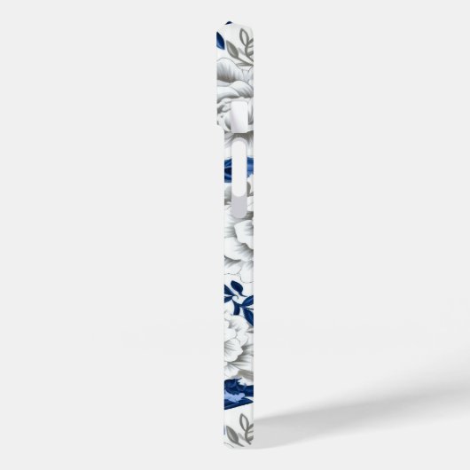 Indigo Blue Flowers Case-Mate iPhone Case (Achterkant / Links)