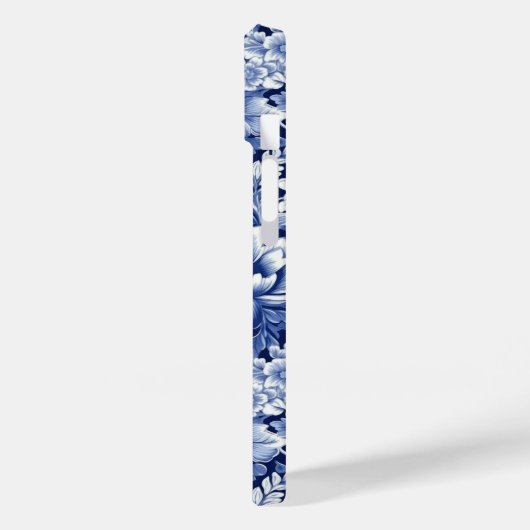Indigo Blue Flowers Case-Mate iPhone Case (Achterkant / Links)