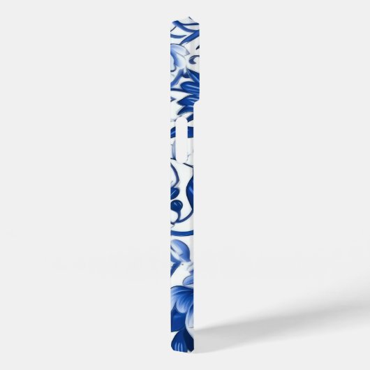 Indigo Blue Flowers Case-Mate iPhone Case (Achterkant / Rechts)