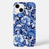 Indigo Blue Flowers Case-Mate iPhone Case (Achterkant)