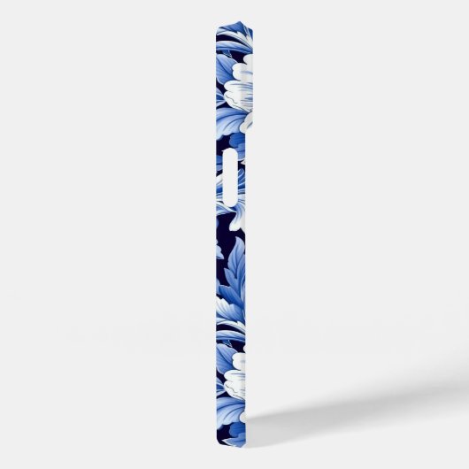 Indigo Blue Flowers Case-Mate iPhone Case (Achterkant / Rechts)