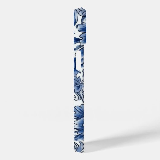 Indigo Blue Flowers Case-Mate iPhone Case (Achterkant / Rechts)