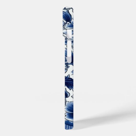 Indigo Blue Flowers Case-Mate iPhone Case (Achterkant / Links)