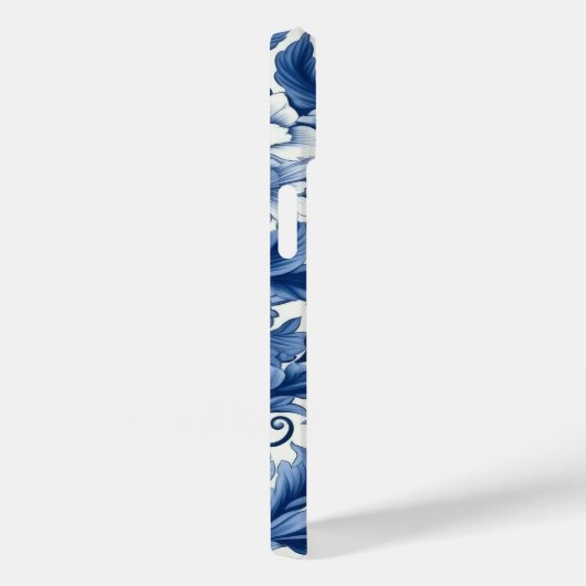 Indigo Blue Flowers Case-Mate iPhone Case (Achterkant / Rechts)