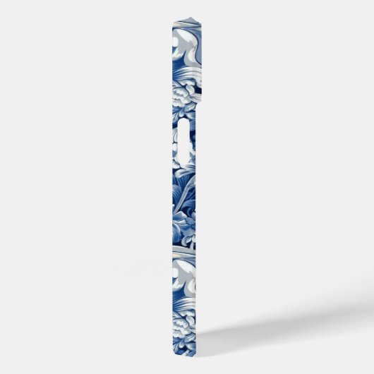 Indigo Blue Flowers Case-Mate iPhone Case (Achterkant / Rechts)