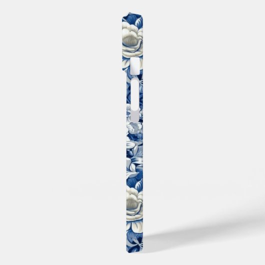 Indigo Blue Flowers Case-Mate iPhone Case (Achterkant / Links)