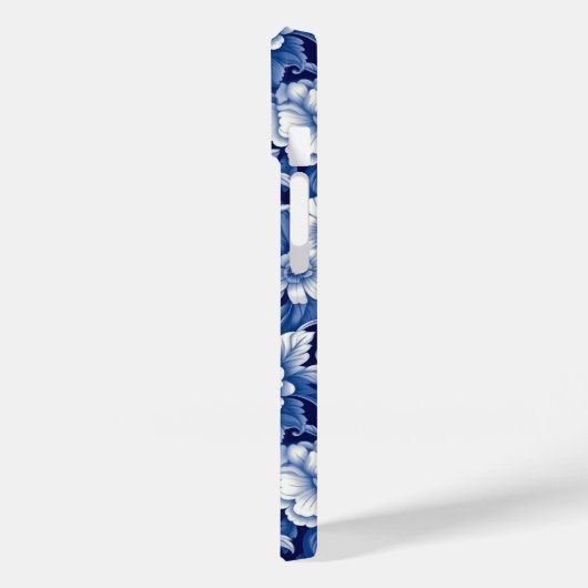 Indigo Blue Flowers Case-Mate iPhone Case (Achterkant / Links)