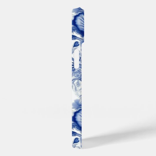 Indigo Blue Flowers Case-Mate iPhone Case (Achterkant / Rechts)