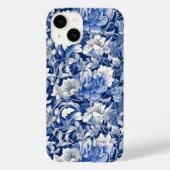 Indigo Blue Flowers Case-Mate iPhone Case (Achterkant)
