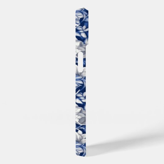 Indigo Blue Flowers Case-Mate iPhone Case (Achterkant / Rechts)