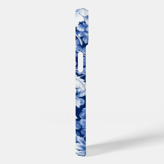 Indigo Blue Flowers Case-Mate iPhone Case (Achterkant / Rechts)