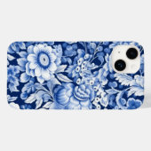 Indigo Blue Flowers Case-Mate iPhone Case (Achterkant (horizontaal))