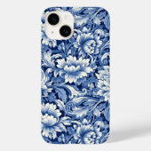 Indigo Blue Flowers Case-Mate iPhone Case (Achterkant)