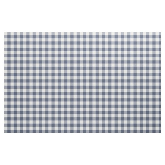 Indigo Blue Gingham Pattern Fabric Stof (Fat Quarter)