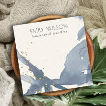 Indigo Blue Gold Abstract Ketting Band Sjabloon