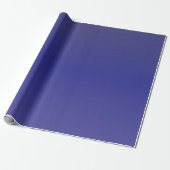Indigo Blue Gradient Cadeaupapier (Uitgerold)