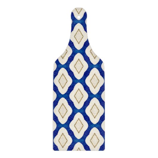 Indigo Blue Gray Azulejo Pattern Portugal Gift Snijplank (Voorkant)