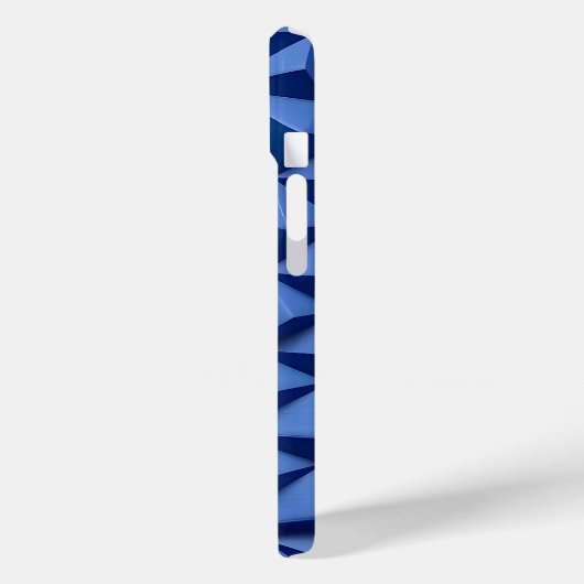 Indigo Blue iPhone Case with Bold 3D Texture (Achterkant / Links)