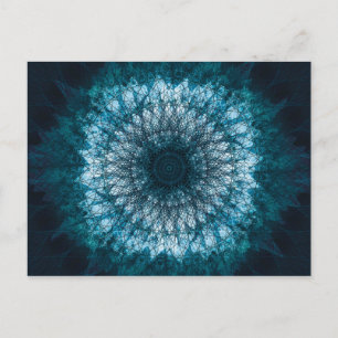 Indigo Blue Mandala Briefkaart