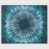 Indigo Blue Mandala Cadeaupapier (Vlak)
