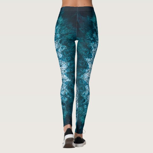 Indigo Blue Mandala Leggings (Achterkant)