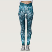 Indigo Blue Mandala Leggings (Voorkant)