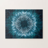Indigo Blue Mandala Legpuzzel (Horizontaal)