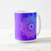 Indigo blue mandala mok (Voorkant rechts)