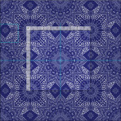 Indigo Blue Mandala Stof (Delen)