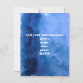 Indigo Blue Music recital uitnodiging (Achterkant)