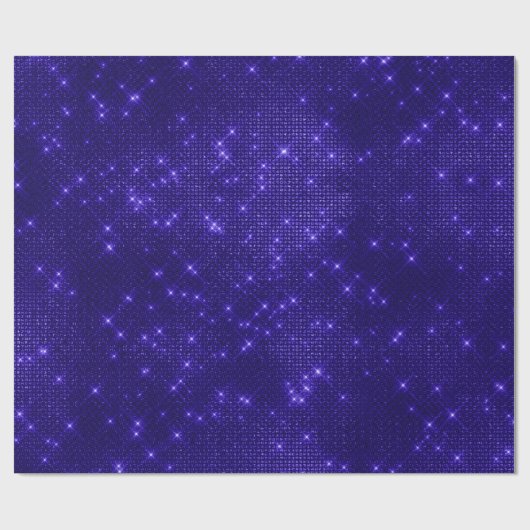 Indigo Blue Navy Glitter Sequins Sparkly Cobalt Cadeaupapier (Vlak)