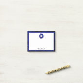 Indigo Blue Outer Space Galaxy Post-it® Notes (Op bureau)