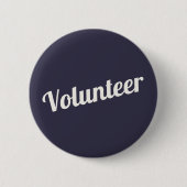 Indigo Blue Pin-back Vrijwillige Buttonnen Ronde Button 5,7 Cm (Voorkant)